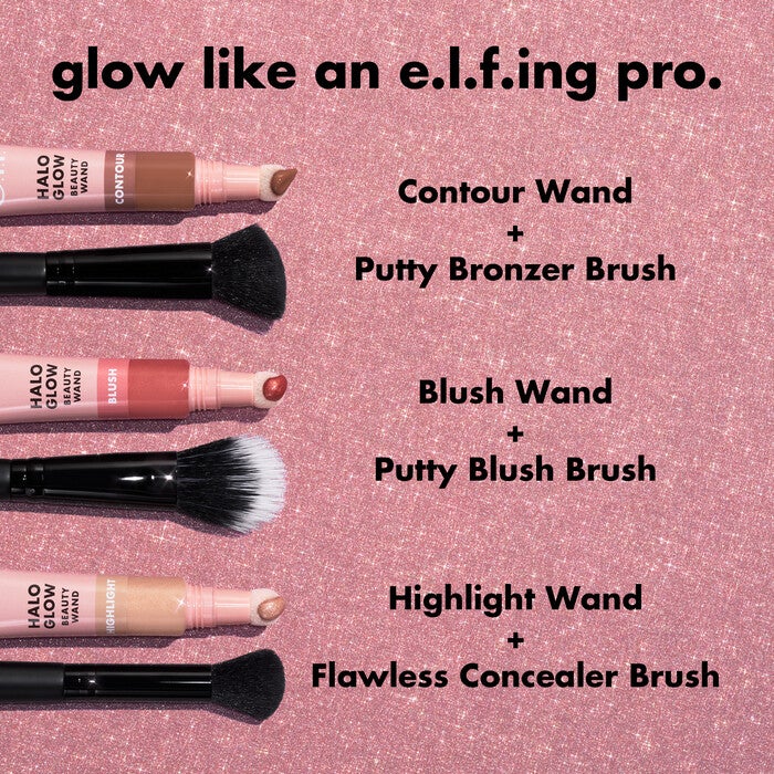 Halo Glow Highlight Beauty Wand, IRL Angel - White to Pink Gold Shift